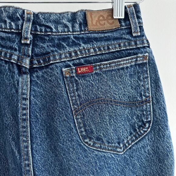 Vintage Lee Jeans Womens 26 Waist High Waist Mom Acid Wash - Picture 4 of 13